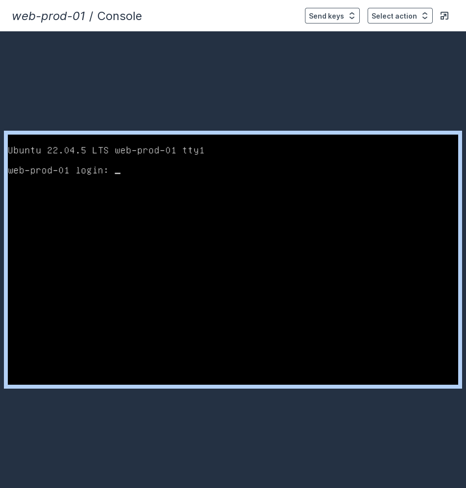 Accessing VM Console