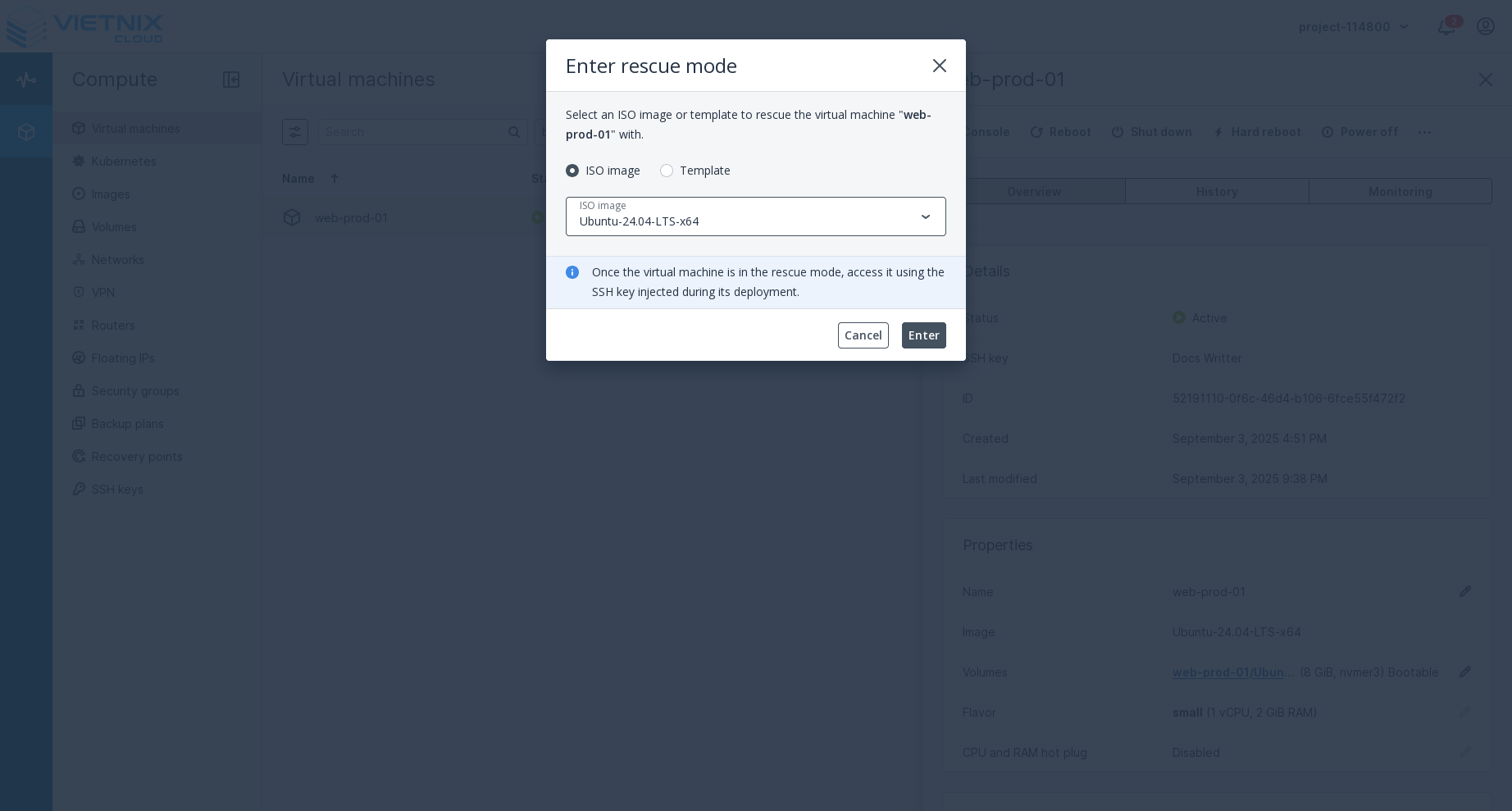 Enter Rescue Mode Selection