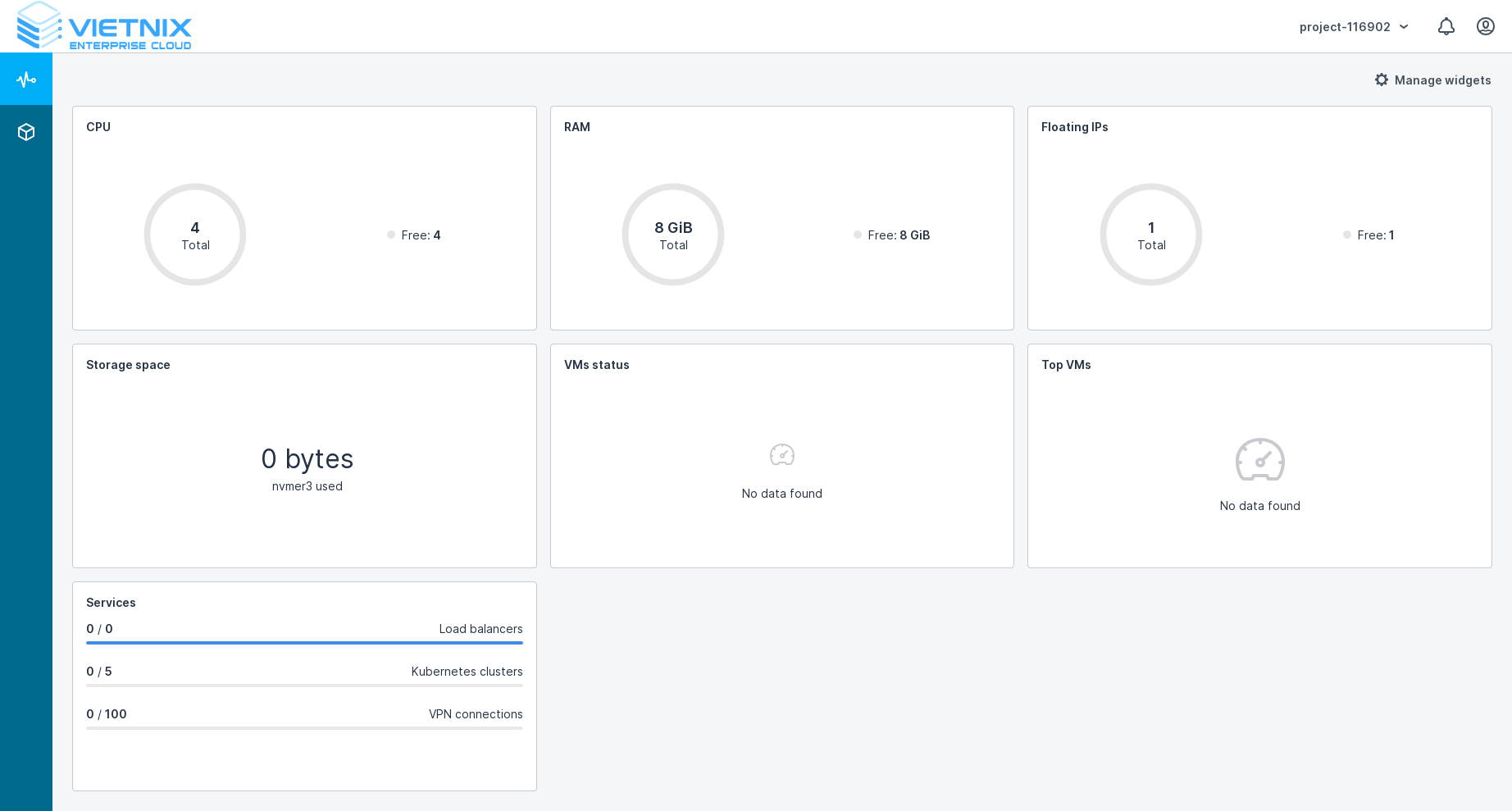 Vietnix Cloud Console