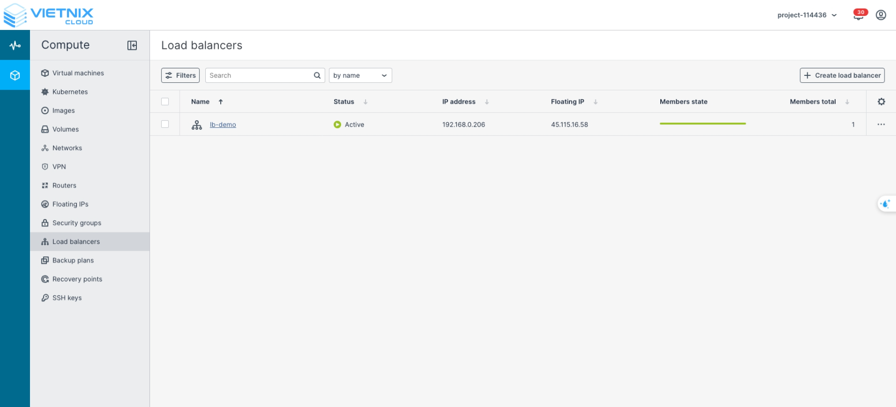Select Load Balancer