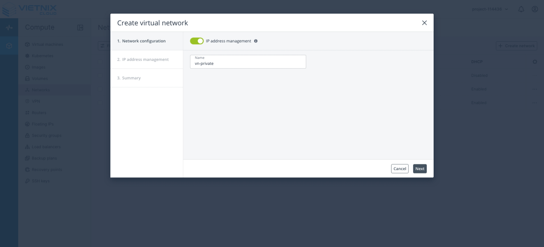 Create Virtual Network
